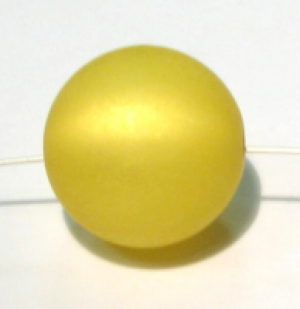 Polarisperle 18mm gelb 1 Stück