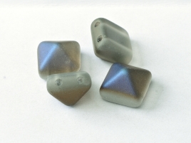 Pyramid Beads 12mm Crystal Azuro matt 5 Stück