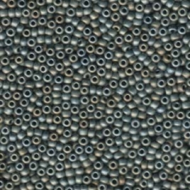 Miyuki Rocailles Beads 2mm 2002 matt metallic Silver Grey ca 12gr