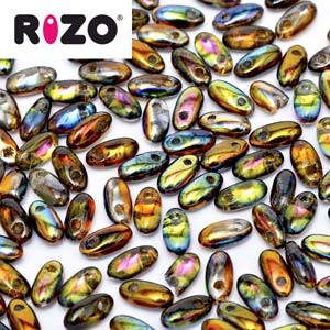 Rizo Glasperlen 2,5x6 mm Magic Copper ca 25gr
