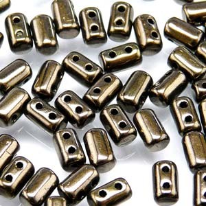 Rulla Beads 3x5mm Luster Jet Copper ca 10gr