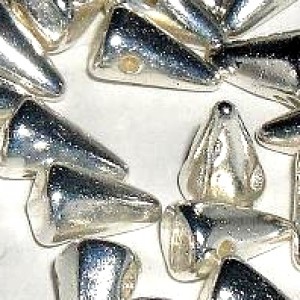Spikes Glasperlen 8x5mm Sterling Silber plated 24 Stück