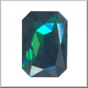 Swarovski Elements Steine Rechteck 27x18,5mm Emerald F 1 Stück