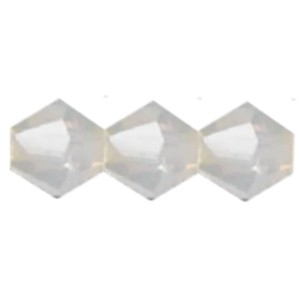 Swarovski Elements Perlen Bicones 4mm Light Grey Opal 100 Stück