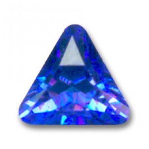 Swarovski Elements Steine Dreieck 10mm Sapphire F 1 Stück