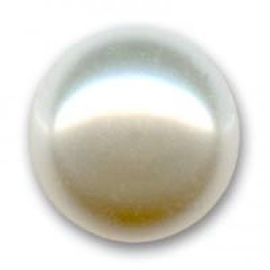 Swarovski Elements Perlen Crystal Pearls 6mm Creamrose Light Pearls halb gebohrt flach 10 Stück