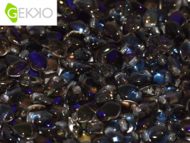 Gekko Beads 3x5mm Crystal Azuro ca 10 gr