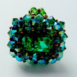 Perlenset Ring Roma Emerald